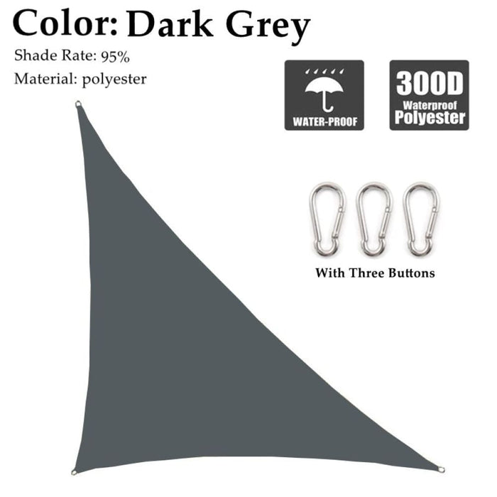 Waterproof Sun Shade Sail Right Triangle Multi-colour