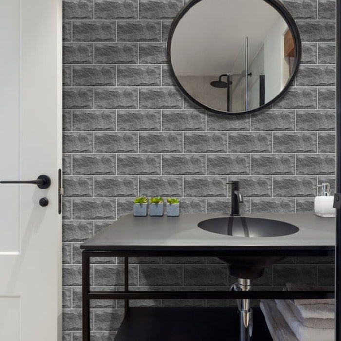Waterproof Tiles Wallpaper Stickers Bathroom Kitchen Stone