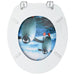 Wc Toilet Seat With Lid Mdf Penguin Design Oalkob