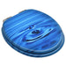 Wc Toilet Seat With Soft Close Lid Mdf Blue Water Drop