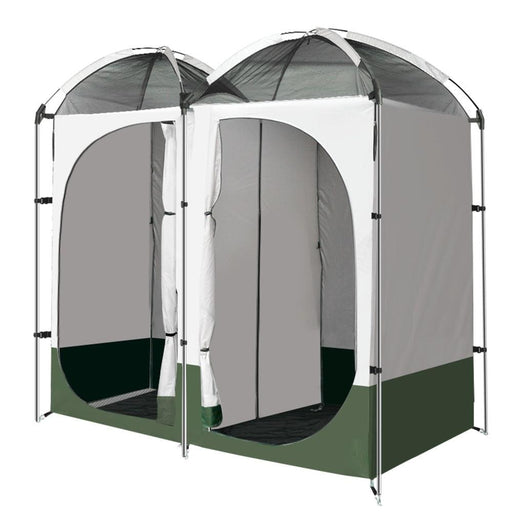 Weisshorn Double Camping Shower Toilet Tent Outdoor