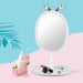 2x White Antler Led Light Makeup Mirror Tabletop Vanity Home