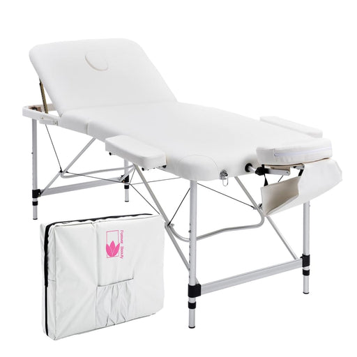 White Portable Beauty Massage Table Bed Therapy Waxing 3