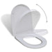 White Soft-close Toilet Seat Square Oaoilt