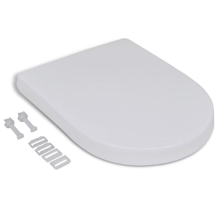 White Soft-close Toilet Seat Square Oaoilt