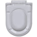 White Soft-close Toilet Seat Square Oaoilt