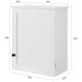 White Wall Cabinet With Door 40x52cm