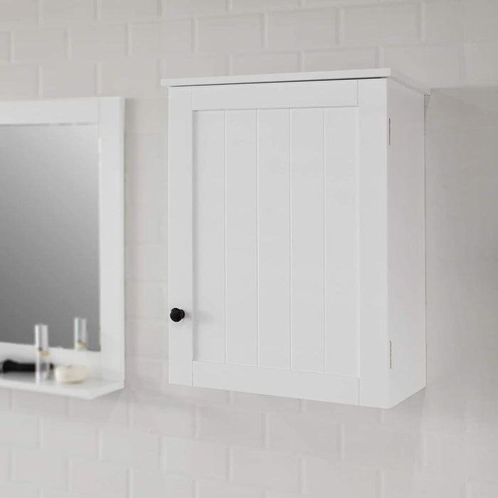 White Wall Cabinet With Door 40x52cm