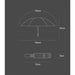 Windproof Large Size Folding Reverse Umbrella