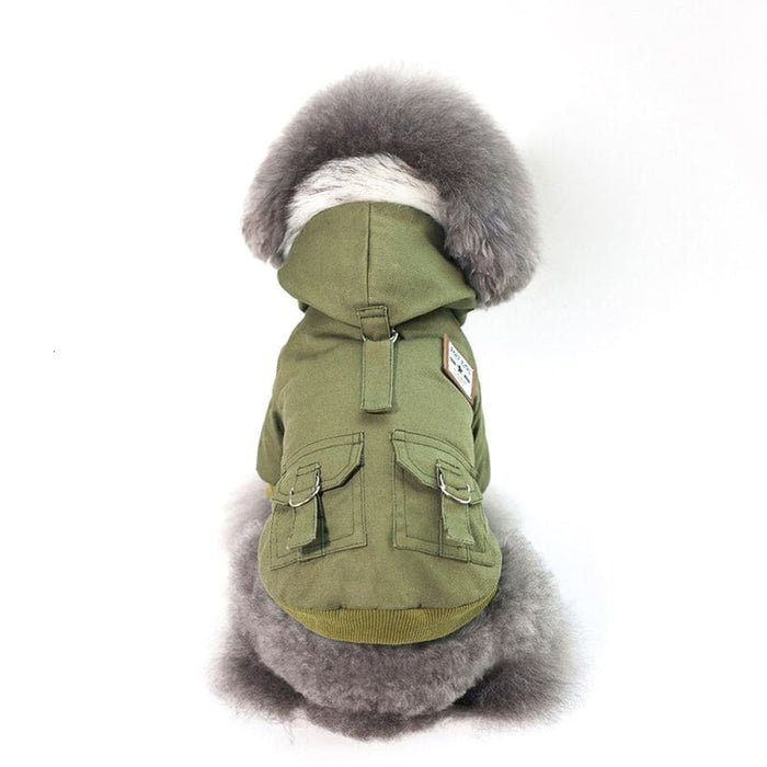 Winter Cozy Windproof Quality Hooded Jacket For Small Dogs