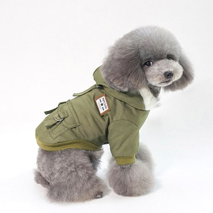 Winter Cozy Windproof Quality Hooded Jacket For Small Dogs
