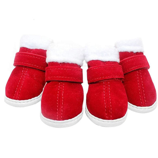 Winter Warm Fleece Adjustable Comfortable Anti - slip Red