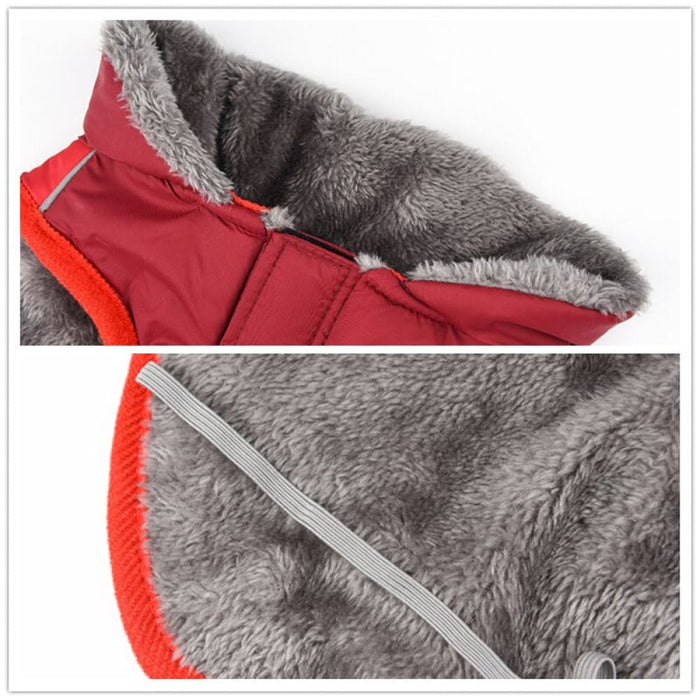 Winter Warm Fleece Lined Reflective Waterproof Jacket