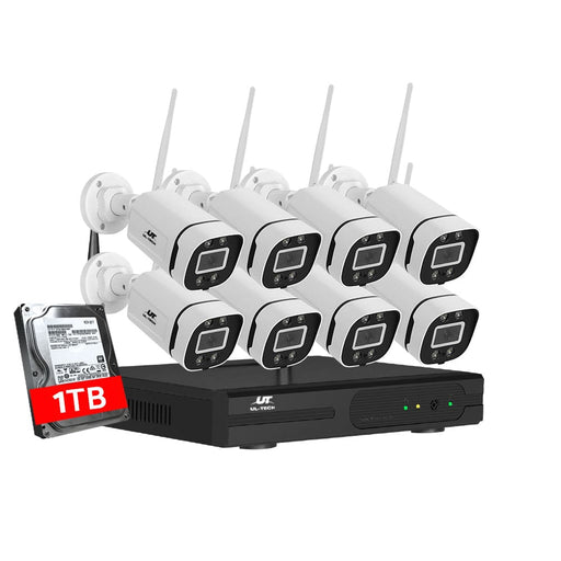 3mp Wireless Cctv 8ch Nvr Wifi Ip Security Camera System