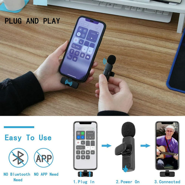 Wireless Chargeable Handheld Lavalier Microphone For Short