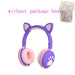 Wireless Glowing Cute Led Headset Hifi Stereo Bass 3.5mm