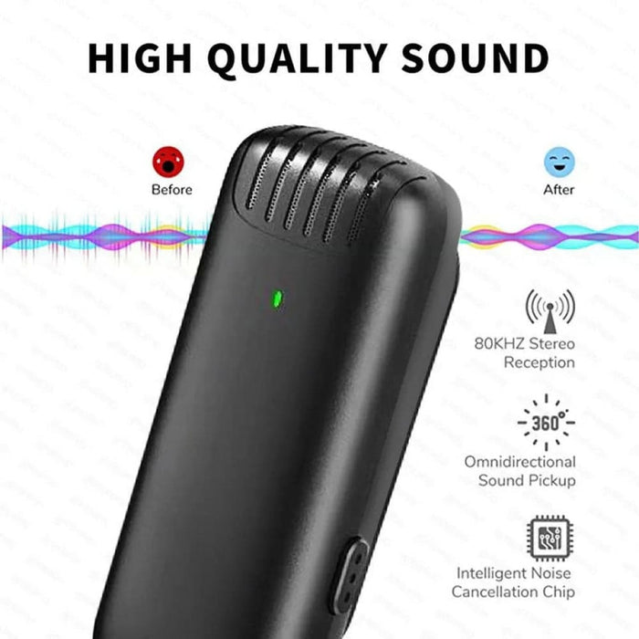 Wireless Noise Reduction Lapel Microphone For Interview