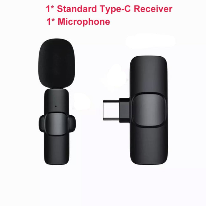 Wireless Portable Audio Video Recording Lavalier Microphone