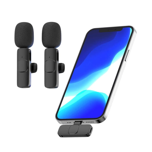 Wireless Portable Audio Video Recording Lavalier Microphone