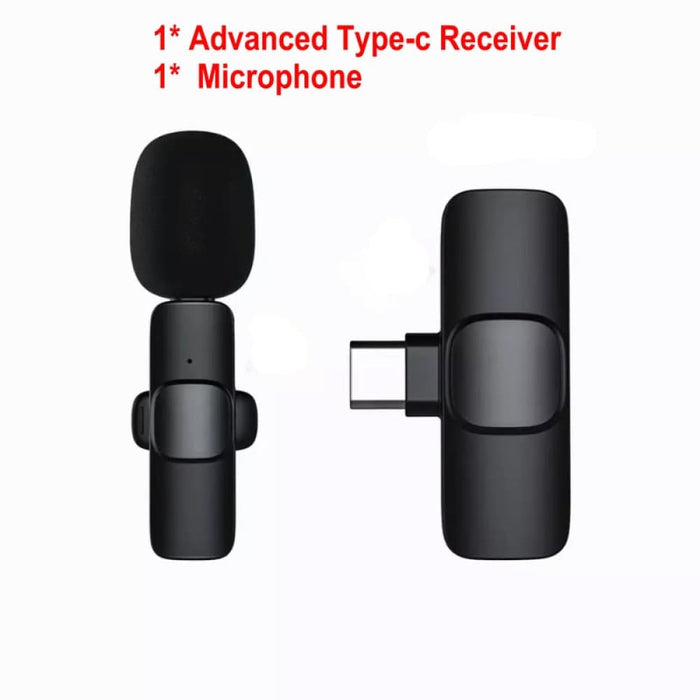 Wireless Portable Audio Video Recording Lavalier Microphone