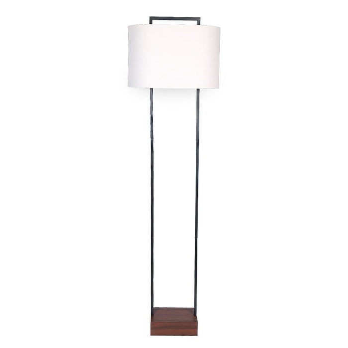 Wood Floor Lamp in Cherry Finish