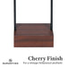 Wood Floor Lamp in Cherry Finish