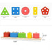 Wooden Educational Preschool Blocks Puzzle for 3 to 5 Year