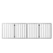 Wooden Pet Gate Dog Fence Retractable Barrier Portable Door