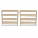 Wooden Shoe Rack 4-tier Shelf Storage 2 Pcs Xaobll
