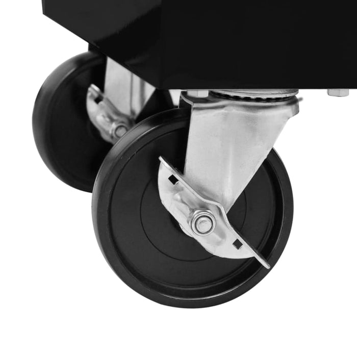 Workshop Tool Trolley with 5 Drawers Black Oaioix