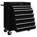 Workshop Tool Trolley with 7 Drawers Black Oaioia