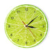 Yellow Lemon Fruit Wall Clock Lime Modern Kitchen Watch