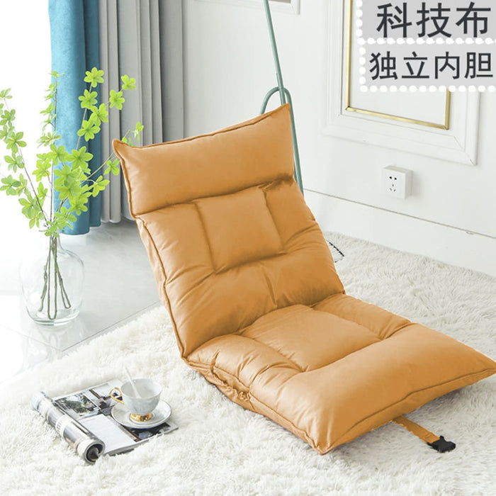 2x Yellow Lounge Recliner Lazy Sofa Bed Tatami Cushion