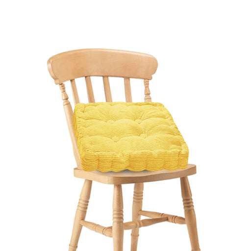 Yellow Square Cushion Soft Leaning Plush Backrest Throw Seat